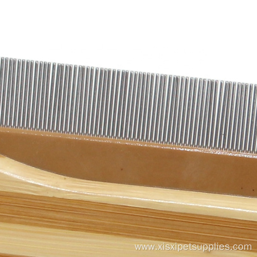 Bone Shape Bamboo Wood Pet Flea Comb